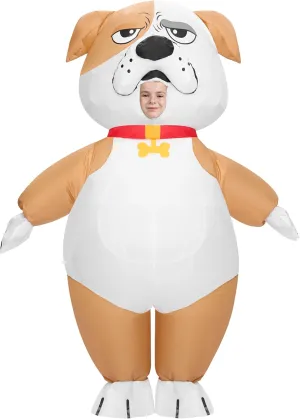 Suit for Halloween Cosplay Themed Parties Spooktacular Creations grimly affluent derrick cord seaport Kids Halloween Inflatable Costumes, Bulldog Blow Up Costume with Gloves, Full Body Puppy Inflatable 