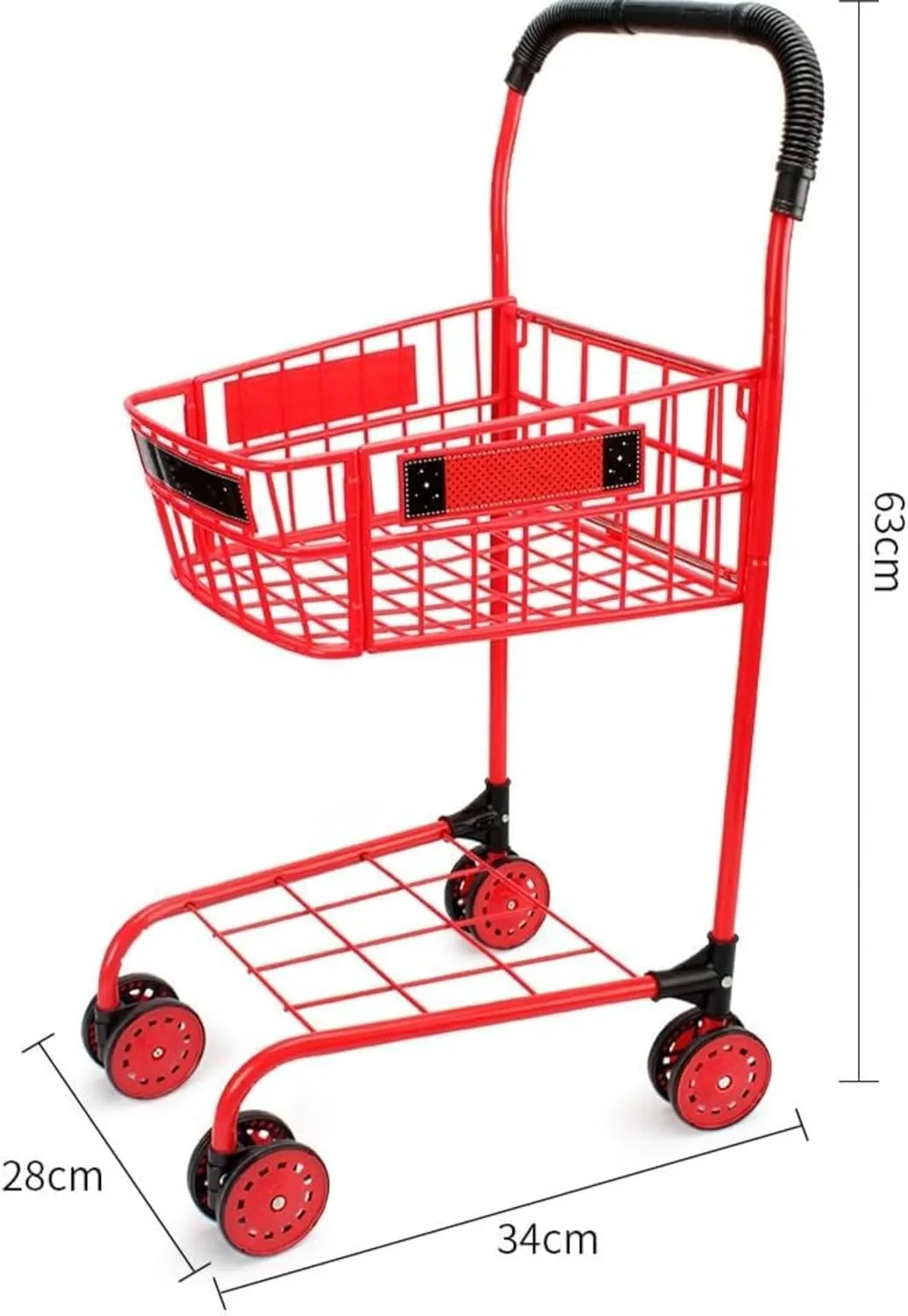 Supermarket simulation shopping cart toy kids