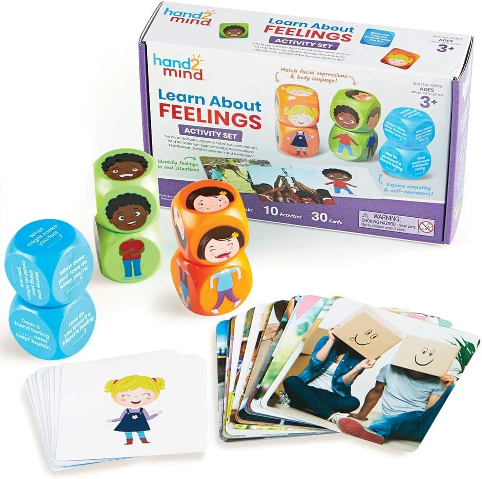 Supplies, Autism Learning Materials hand2mind Learn About Feelings Set, Social Skills Games for Kids, Social directory convict Emotional Learning Activities, Play Therapy Toys for Counselors, Calm Down Corner 