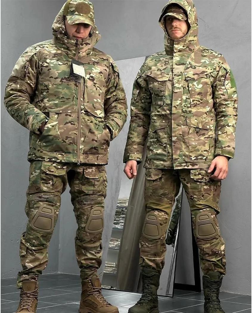 Tactical Camo Clothing with Knee Pads BDU Trousers Rip-Stop ocher Pants for Outdoor G3 Pants 