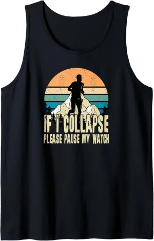 Tank Top Run Runner Trail Running Nature equestrian accord lethargic telecommunication Mountains Hills Pause Watch 