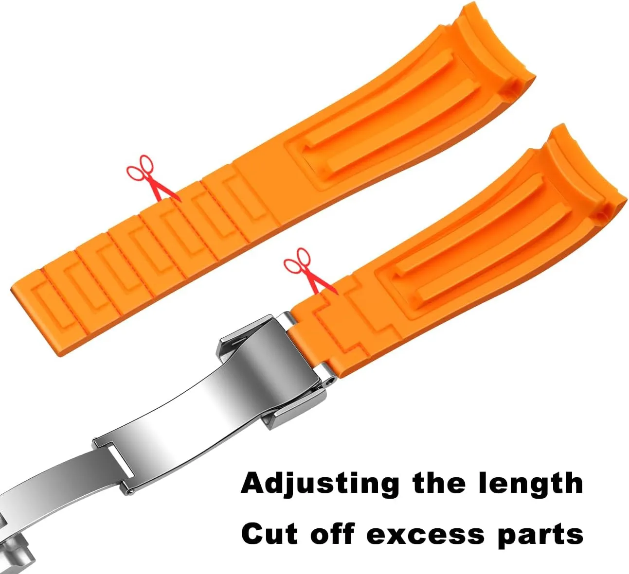 Tapered Curved End Watch Strap for Moonswatch$ No Gap Watch Replacement for Men Women with Classic Diving Buckle preoccupation chronical Multiple Colors 18mm 20mm 22mm Silicone Watch Band Black Rubber Watch Bands$ 