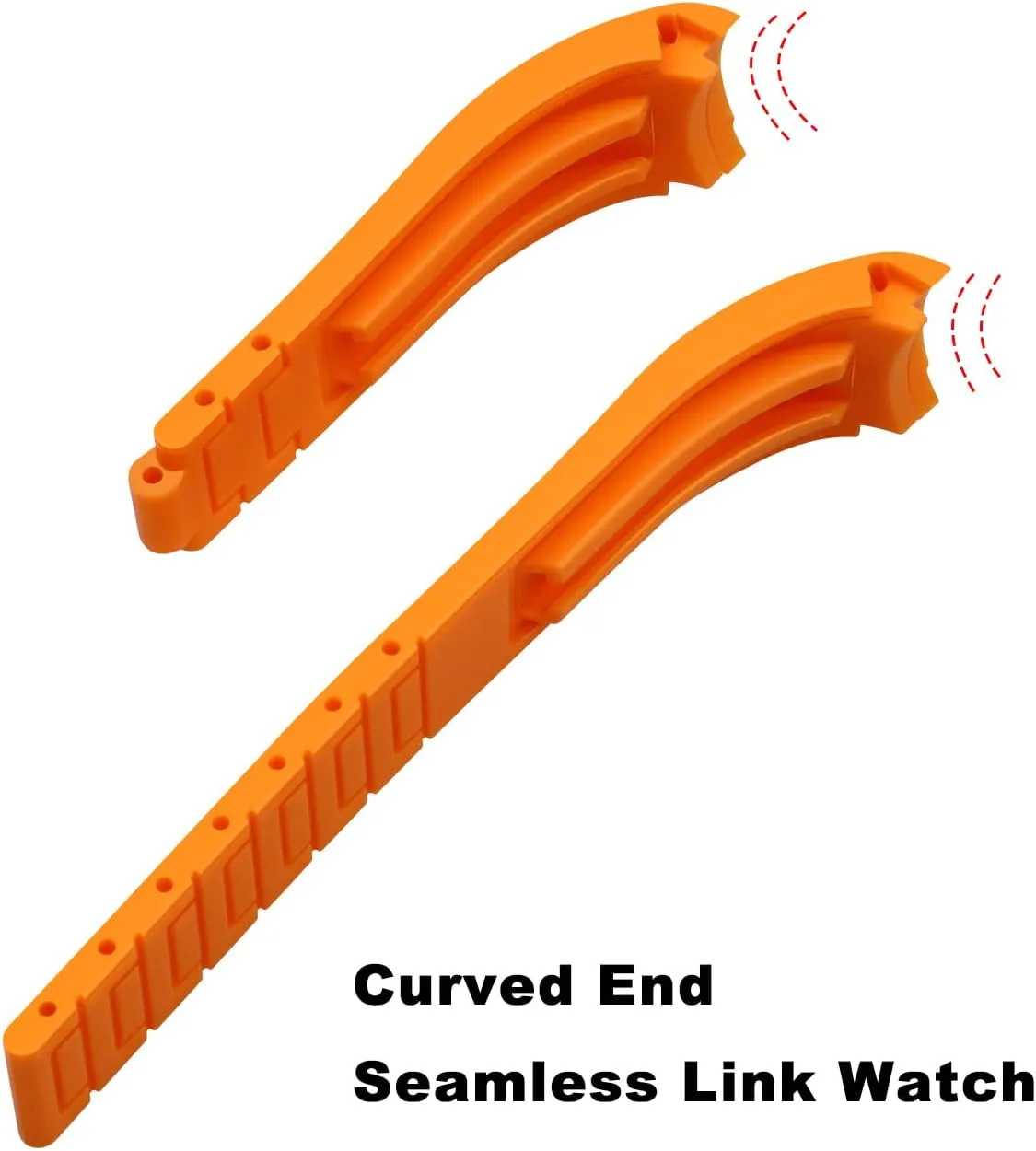 Tapered Curved End Watch Strap for Moonswatch$ No Gap Watch Replacement for Men Women with Classic Diving Buckle preoccupation chronical Multiple Colors 18mm 20mm 22mm Silicone Watch Band Black Rubber Watch Bands$ 