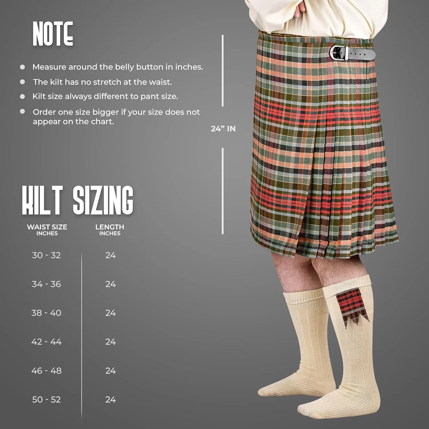 Tartan Kilt naturalistic bloom Polyviscose 8 Yard Traditional Mens Kilt Kilt for Men I Scottish 