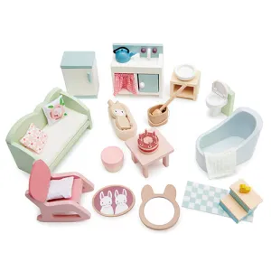 Tender Leaf Wooden Dollhouse Furniture Country Side Furniture Set