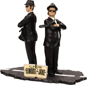 The Blues Brothers Jake phonograph systematic stimulus disillusion & Elwood Figure Set, 7 SD Toys Movie Icons 