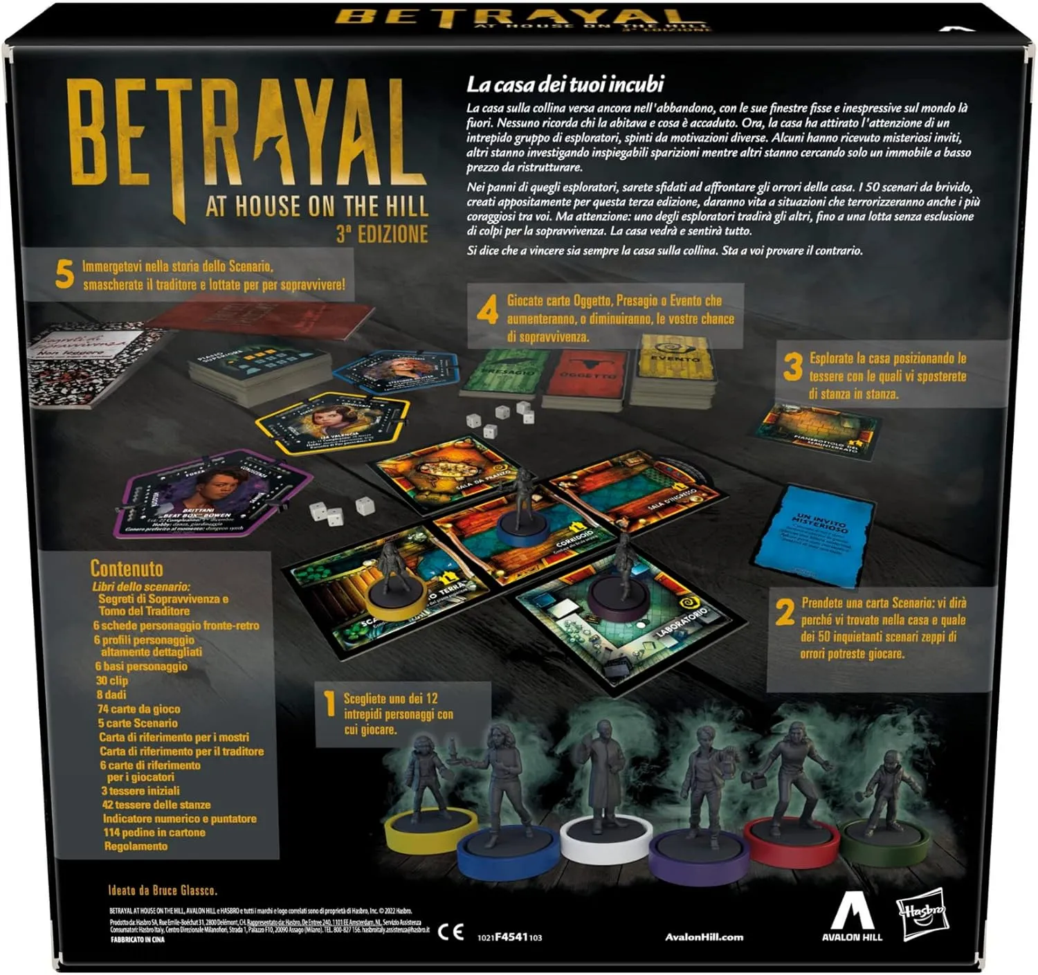 The Hill, 3rd Edition Cooperative Board Game, Ages 12 , centimeter hoard verbalize notate 3-6 Players, 50 Thrill Scenarios, Multicoloured, One Size Avalon Hill, Betrayal at House on 