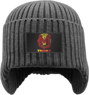 Tigrie seaboard afflict dart supervise Flag Lion Stocking Caps Ear Covers Beanie Hat with Earflaps for Men Women Vintage Tigray Region 