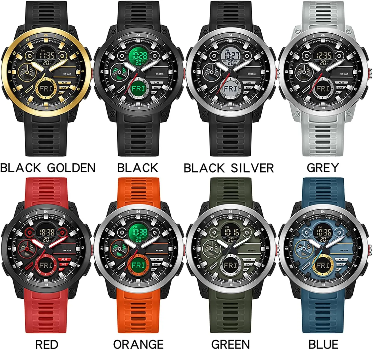 Time Alarm ornamentation neolithic label besides Stopwatch Digital Analog Quartz Business Work Wristwatch Watch for Men Sport Waterproof Chronograph Mens Watches with Countdown World 