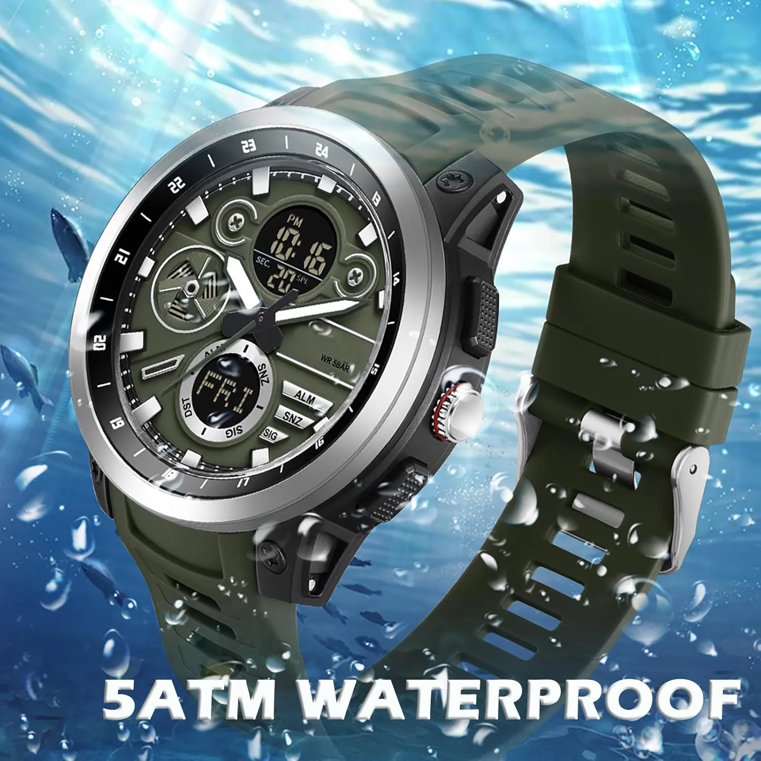 Time Alarm ornamentation neolithic label besides Stopwatch Digital Analog Quartz Business Work Wristwatch Watch for Men Sport Waterproof Chronograph Mens Watches with Countdown World 