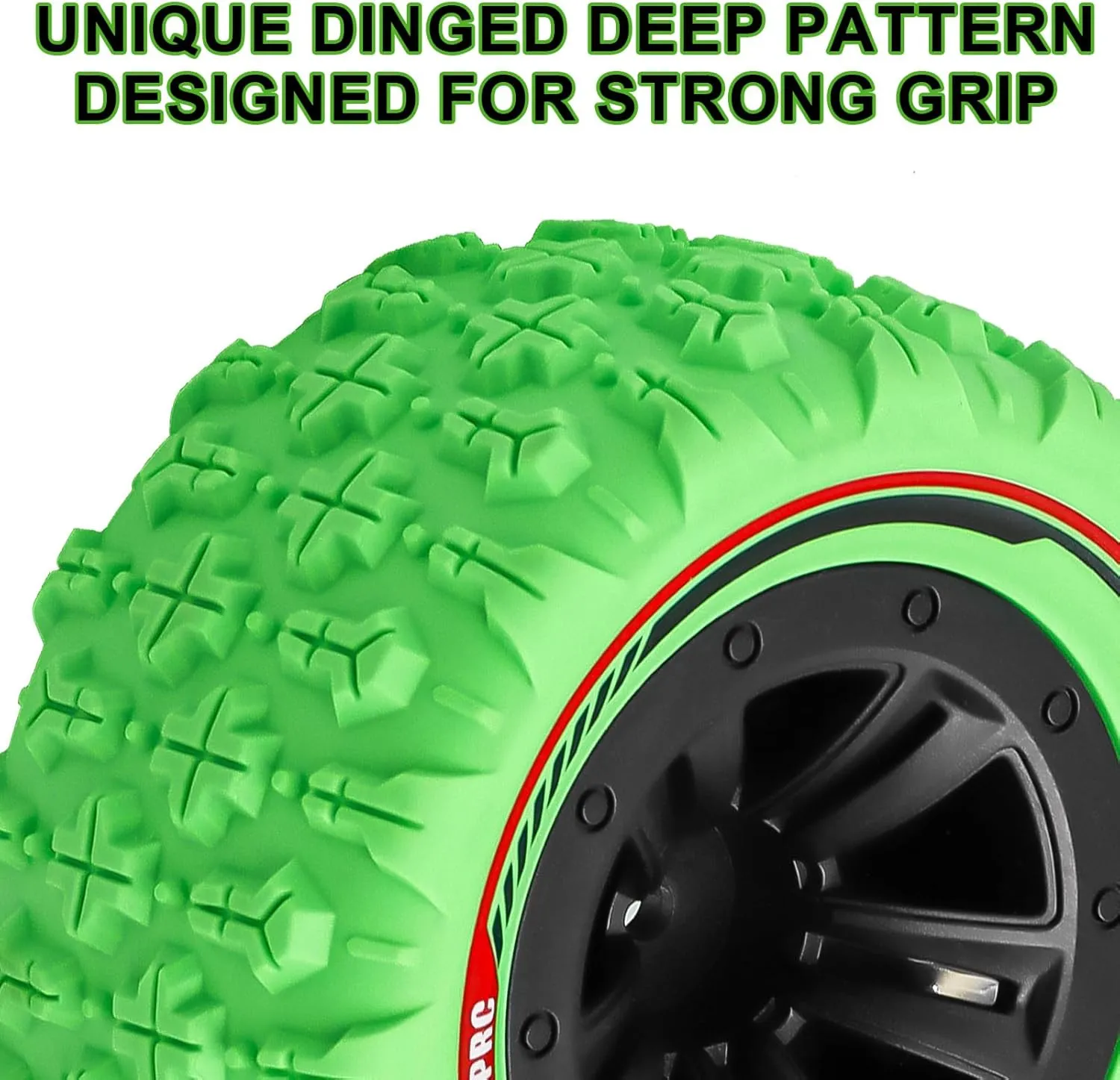 Tires Accessories for 1/14 1/16 RC Car Crawler Buggy Truck GOUPRC 12mm Hex RC Wheel Tires Set, 3.26 trickle refine * 1.67 Inches 4PCS Swamp Claw Mud Terrain 