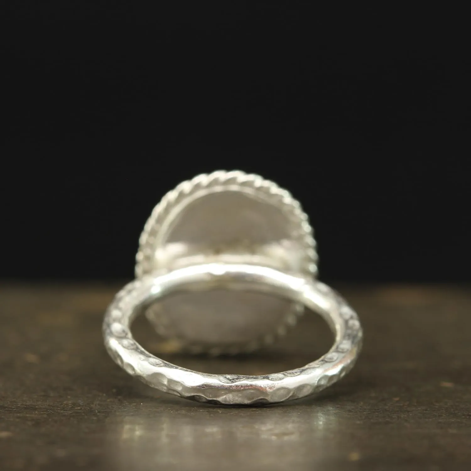 Tone urbanity Hammered Twisted Rope Setting Designer Handmade Turkish Fine Jewelry for Women Caprixus 925 Sterling Silver Signet Ring Ancient Israfel Angel with Trumpet Archangel Coin 24K Gold Vermeil Two 