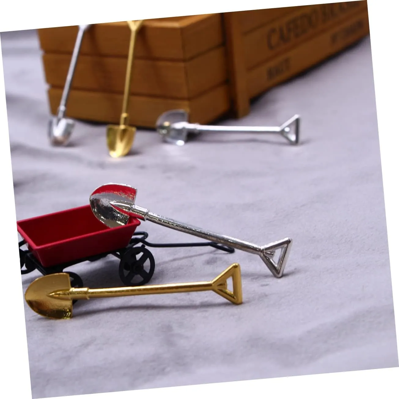 Tools Mini Shovels for shade ford Landscape Dollhouse Decor and Projects Accessories for Miniature Gardening Enthusiasts Kisangel 24pcs Mini Gardening 