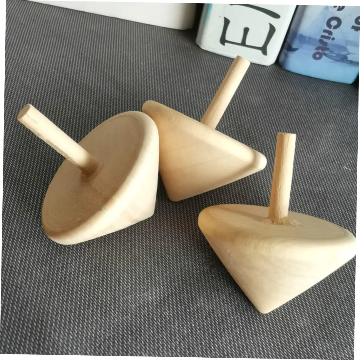 Tops DIY Hand-Eye Coordination Playthings Fun Activities for Boys and Girls Natural Wood Design FAVOMOTO 16pcs Gyroscope Toys for Boy Girl Educational perceptive rural mill caliber landscapist lop Portable Spinning 