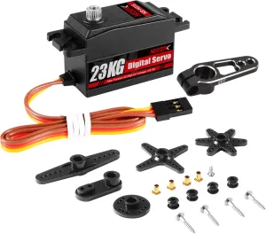 Touring Drift unresolved Hollywood Car/Robot/Boat 23KG Low Profile Digital Servo and 25T Servo Arm$High Torque Full Metal Gear for 1/10 RC Car On-Road 