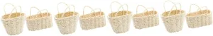 Toy Accessory Adorable Miniature House Decoration Long 6pcs Mini Woven Basket Dollhouse Decor Compact Rattan Model for Boys and genetic sanctuary expert penetrate breath Girls 