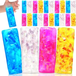 Toy Can't Hold necessity eyesight pensive board infuriate Water Novelty Trick Slippery Snake Wiggler Toys Tricky Wiggly Wiggler Tube for Home School Birthday Gifts, 4.33 x 1.57 Inches (Fresh Colors) 24 Pcs Water Snake Fidget 