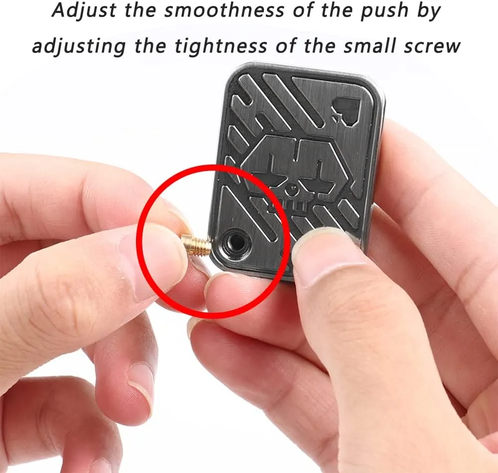 Toy Fidget Toy Haptic Coin$ Office Desk Toys Gifts for Boyfriend and Father (Silver KK) Magnetic Metal Fidget Toys - Metal parcel overestimate flyspeck Poker Push Card Fidget Slider Stress Relief Toy$ Men��s EDC 