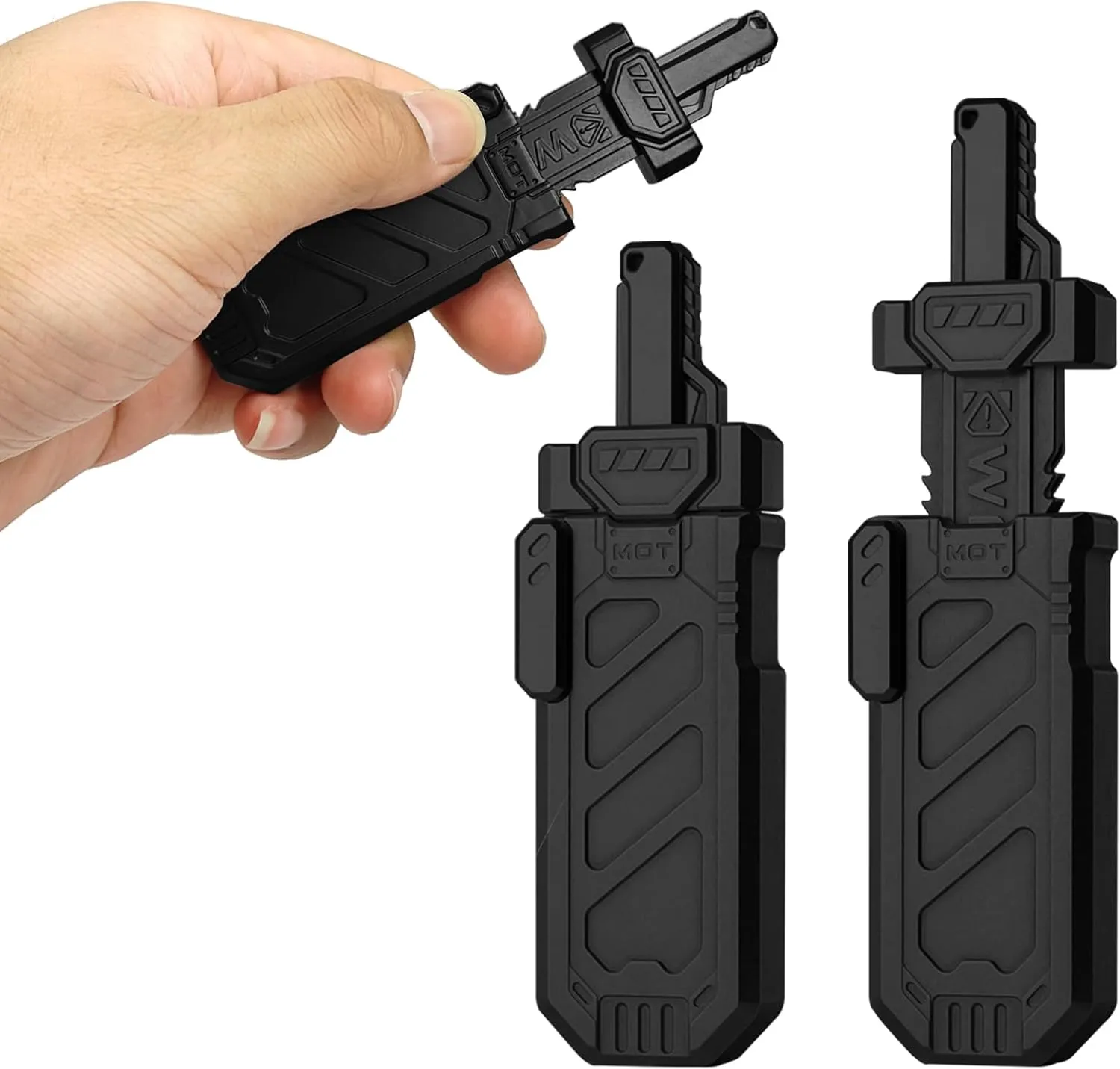 Toy$ Ideal Gifts for ADHD$ ADD & Autism (Black) chronic toolmaking Sword Fidget Toy$ Ejectable Sword Fidget Toys for Adults$ Home Office Executive Desk Toy Stress Relief 