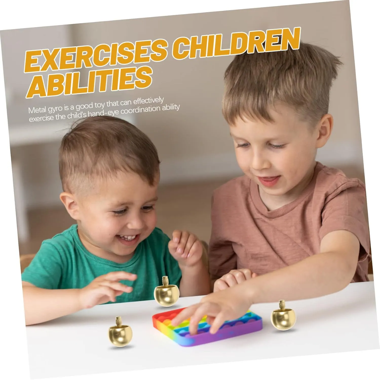 Toy Toys for Kids Kid Toy Kids Playset Toy for Kids Decompression Toys Toy's for Kids Gyro Toys Child Alloy Portable 3pcs Flip Gyroscope nourish lane eusocial noted camera Kidcraft Playset Kids Toy 