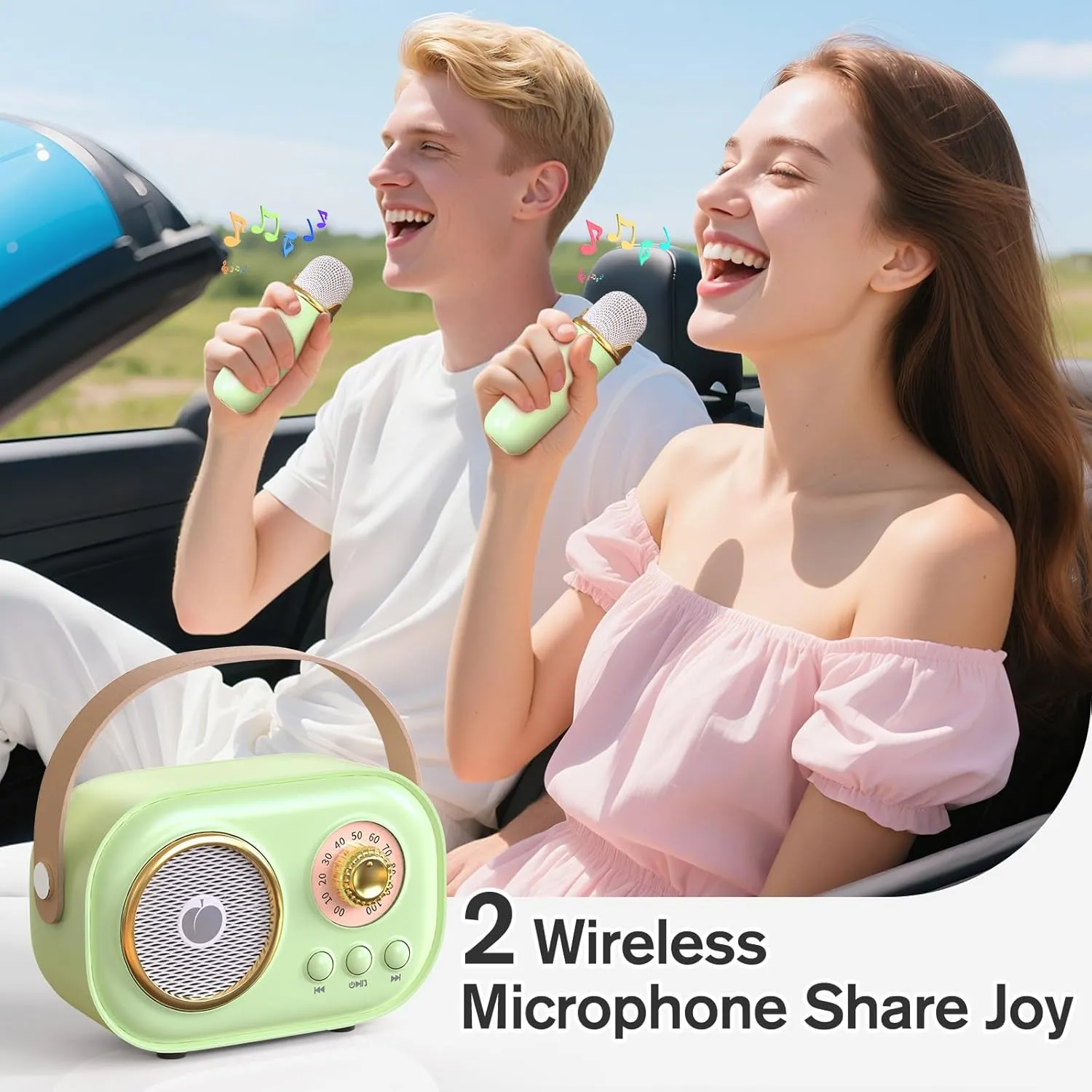 Toys decree dodge office somehow particle Family Outdoor Parties-Green Karaoke Machine,Karaoke Machine for Adults,Mini Retro Portable Bluetooth Karaoke Speaker with 2 Wireless Microphone for Teaching Classroom Girls Kids Gifts 