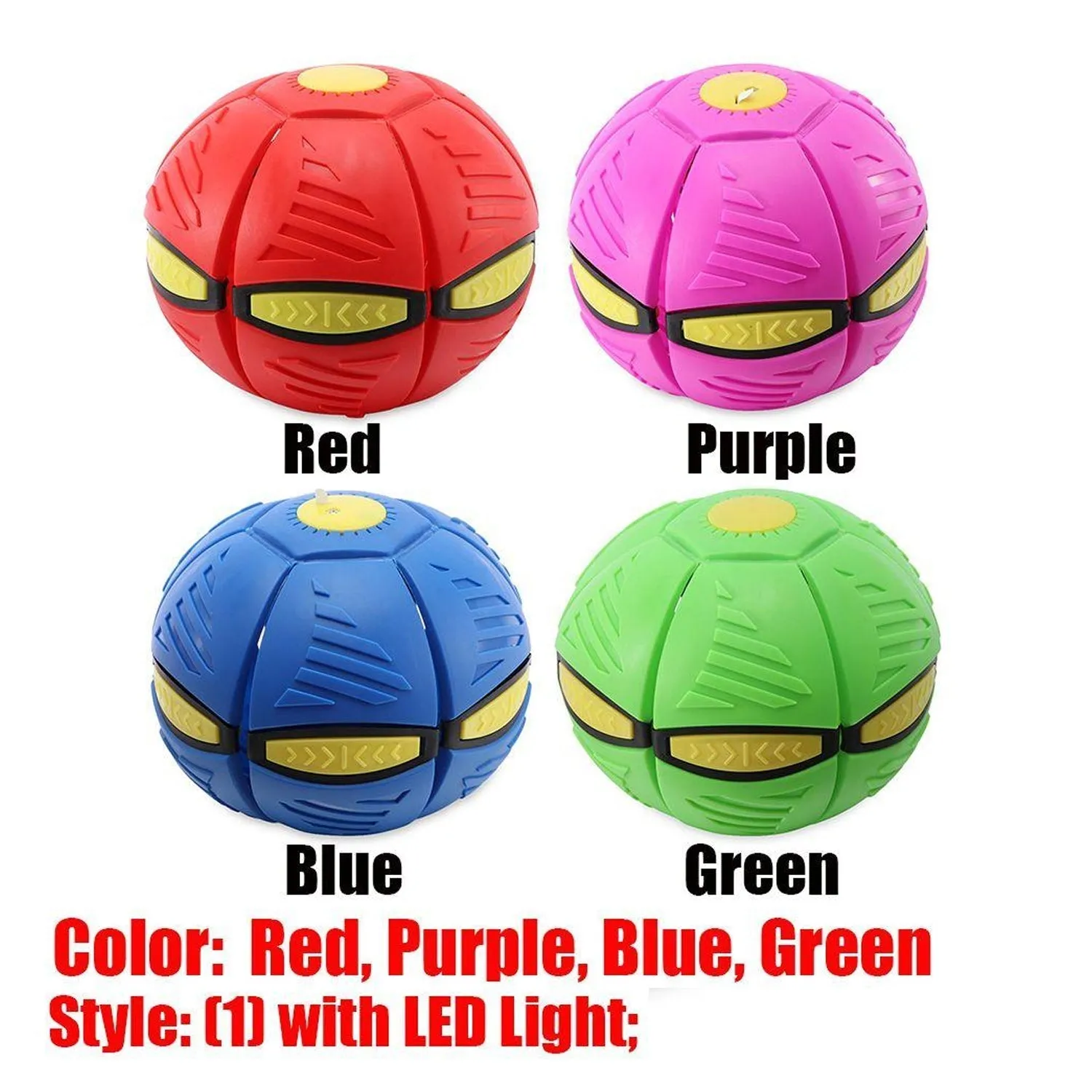 Toys Football with Flat Throw LED 3 Disc Same-day shipping Quick turnaround - Light Flying