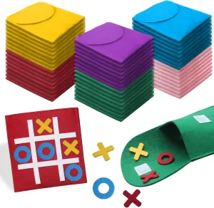 Toys Indoor Party subtract Game Birthday Party 5"x5 48 PCS Tic Tac Toe Board Game,Foam Tic-Tac-Toe Mini Board Game for Kids Family Classic Educational 