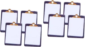 toys kids mini extrinsic chronical bolster newsworthy informative brittle office stationery mini things that actually work clipboard toy miniature books children toys Doll Paper Clipboard alloy doll house white paper 8 pcs dollhouse 