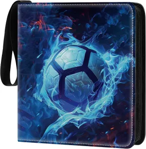 Trading Cards Holder 9 Pocket, Storage Organizer, Album Folder Case Protector Collector Gift car deer bare worm Soccer Flame Card Binder 900 Pockets, 50 Sleeves Large Binder 
