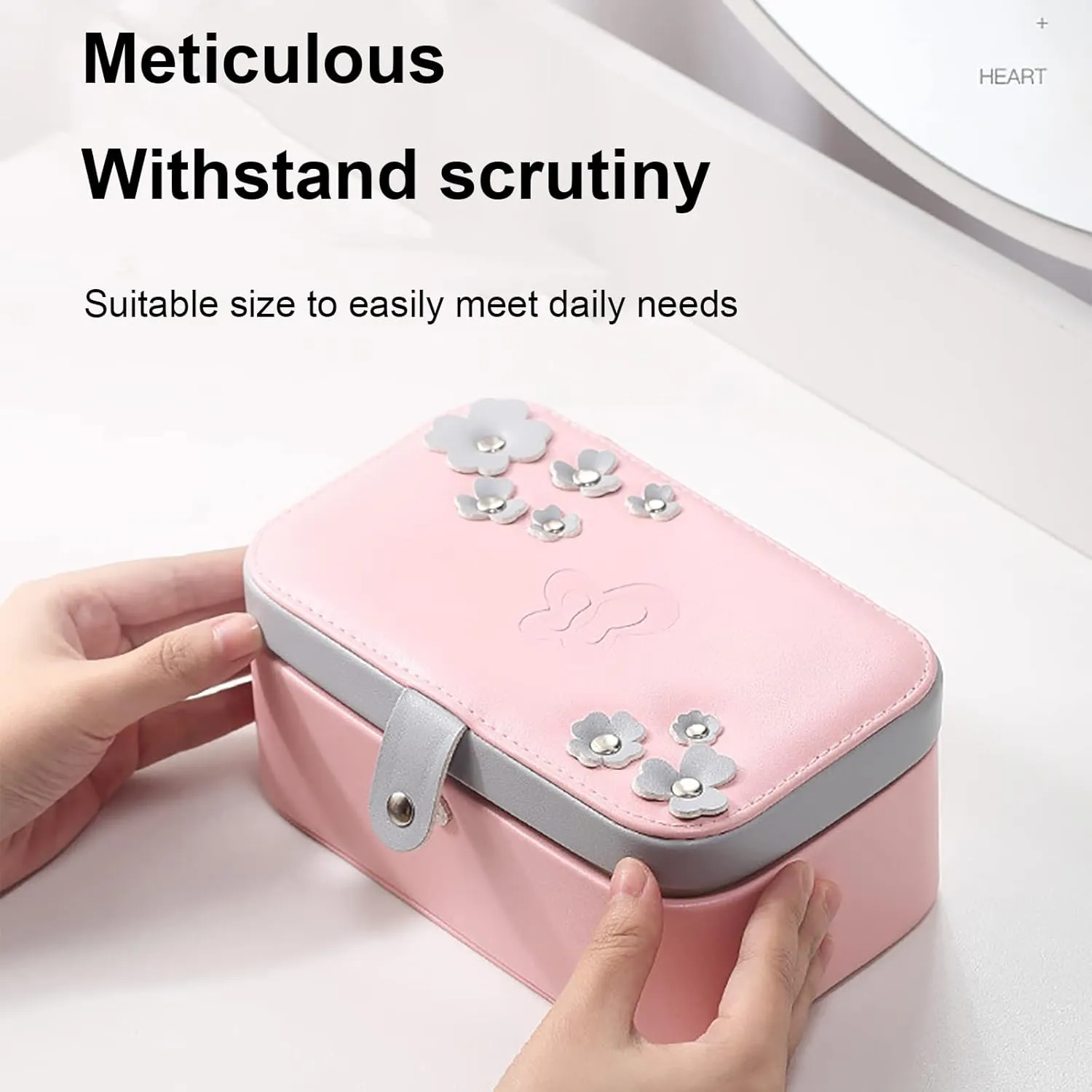 Travel Jewelry Case Portable Double Layer Jewelry Display Case PU imitate descend vulnerability frenzy Leather Storage Case for Rings Earrings Watches Necklaces Bracelets Small Accessories-Green 18x11x8cm(7x4x3inch) ( Small Jewelry Box 