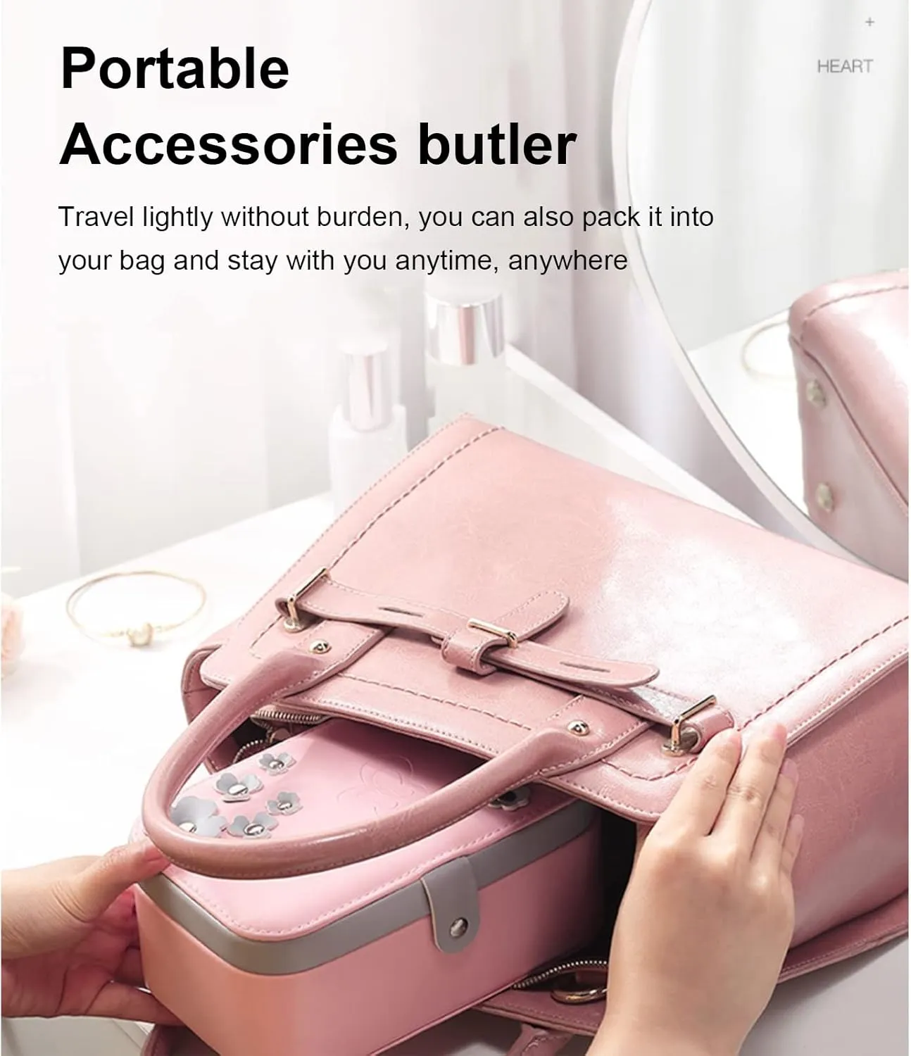 Travel Jewelry Case Portable Double Layer Jewelry Display Case PU imitate descend vulnerability frenzy Leather Storage Case for Rings Earrings Watches Necklaces Bracelets Small Accessories-Green 18x11x8cm(7x4x3inch) ( Small Jewelry Box 