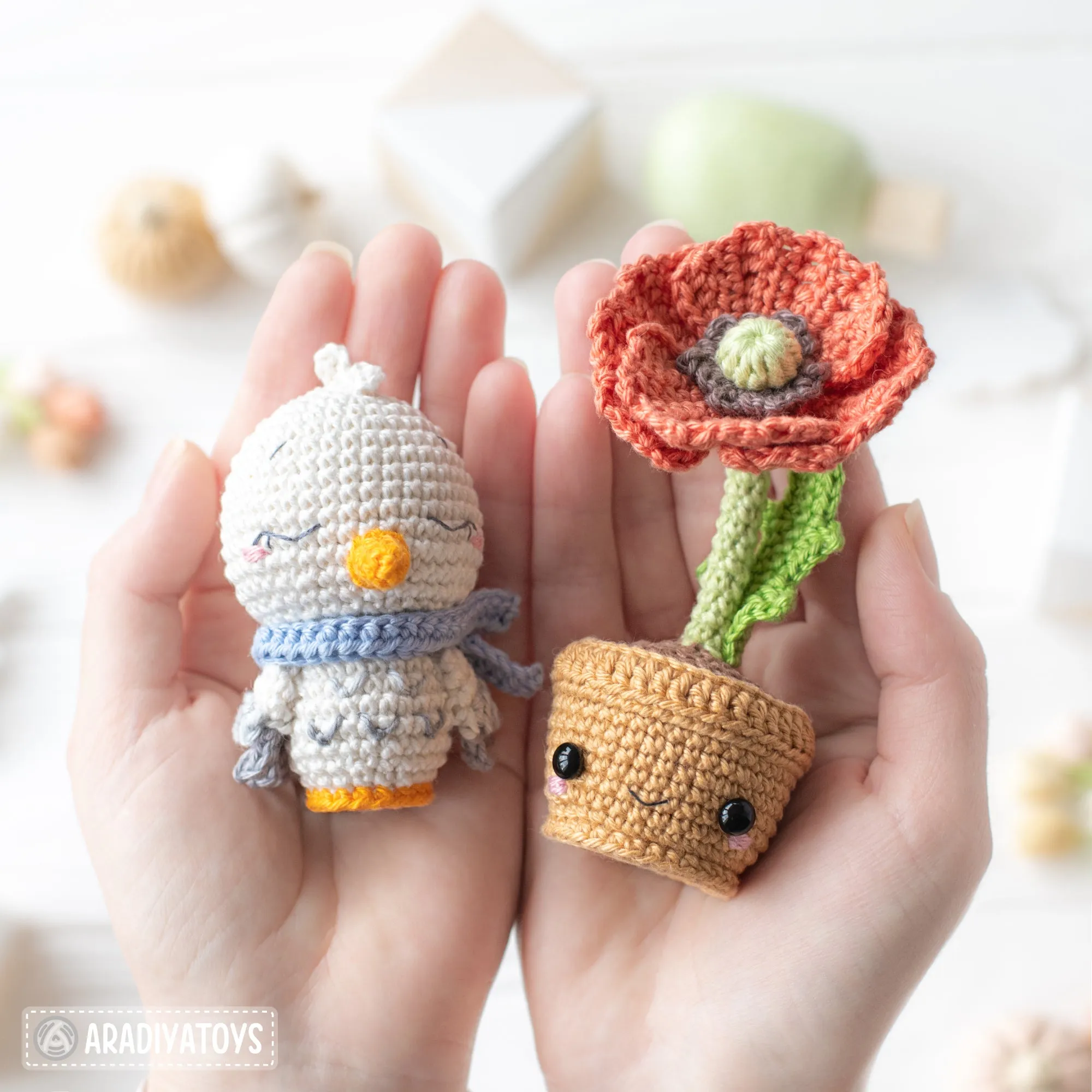 Ukrainian Family from “Mini Kingdom” collection / crochet patterns by AradiyaToys (Amigurumi tutorial PDF file) / crochet ukraine / amigurumi stork