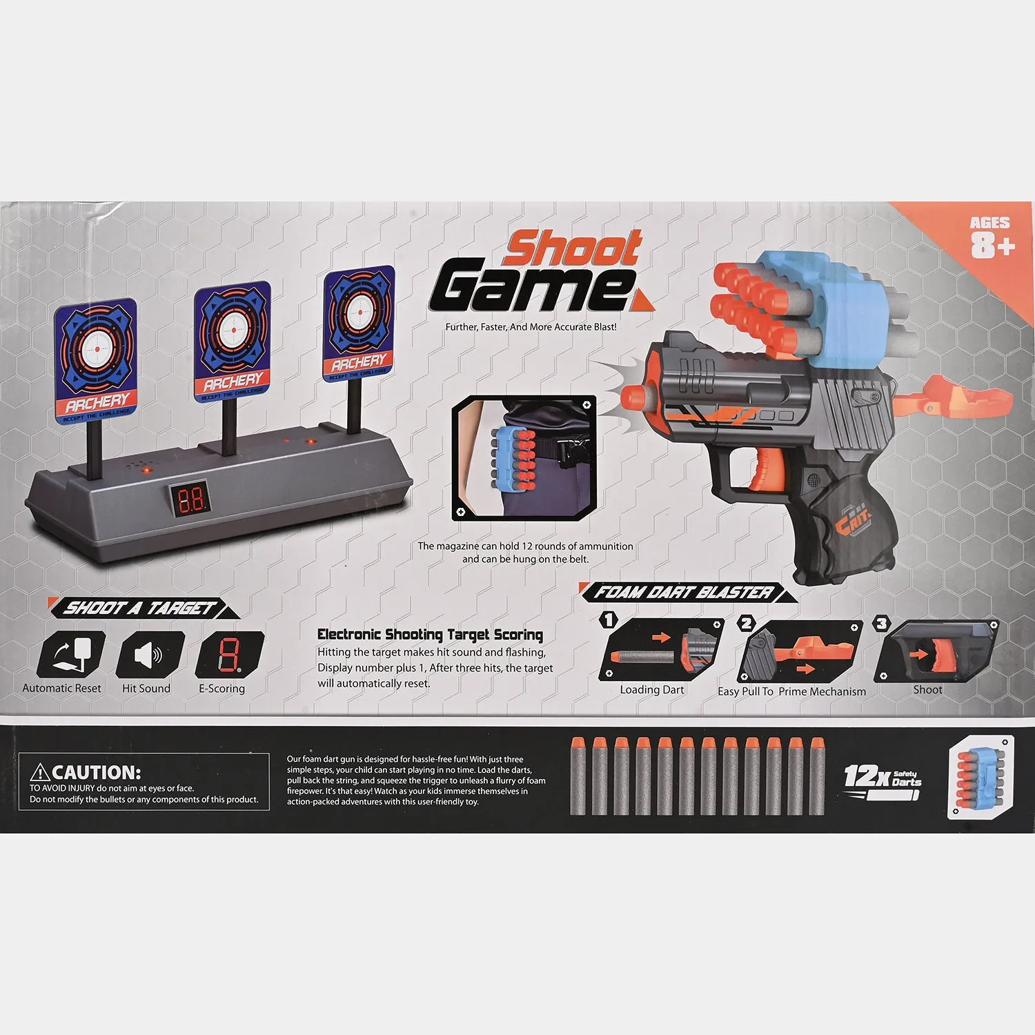 Ultimate Foam Dart Blaster Set with Electronic Scoring Target