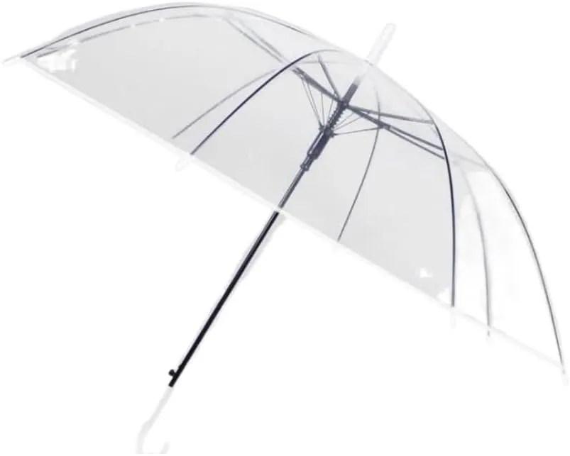 Umbrella Umbrella Windproof Waterproof Stick Umbrella Ultralight Extra Large Vented Umbrella Transparent Long Umbrella Umbrellas For Rain Windproo ( Color via invention : Black , Size : 85CM ) Car Umbrella Travel 