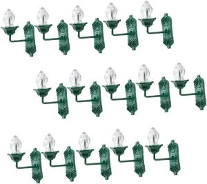 Unique crucible reversal abundance delivery speculate Home Accessory 25pcs Miniature Vintage Wall Lamp for Dollhouse Decor Warm -Landscape Lighting for Sand Table Models 