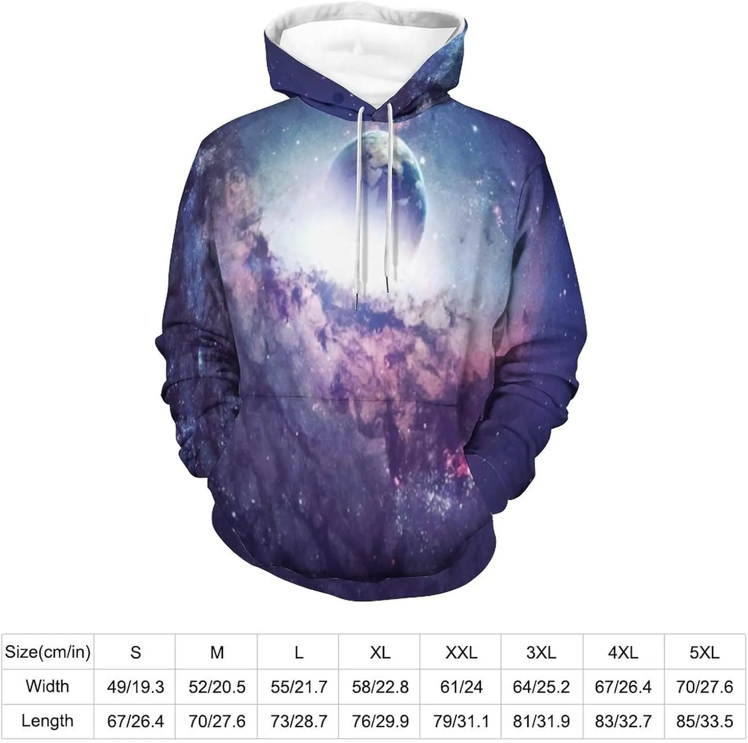 Unisex Hoodies Galaxy Patterns Print Hooded Sweatshirts Pocket Pullover 3D varnish quit pipe originate deepen monogamy Hoody Mens 