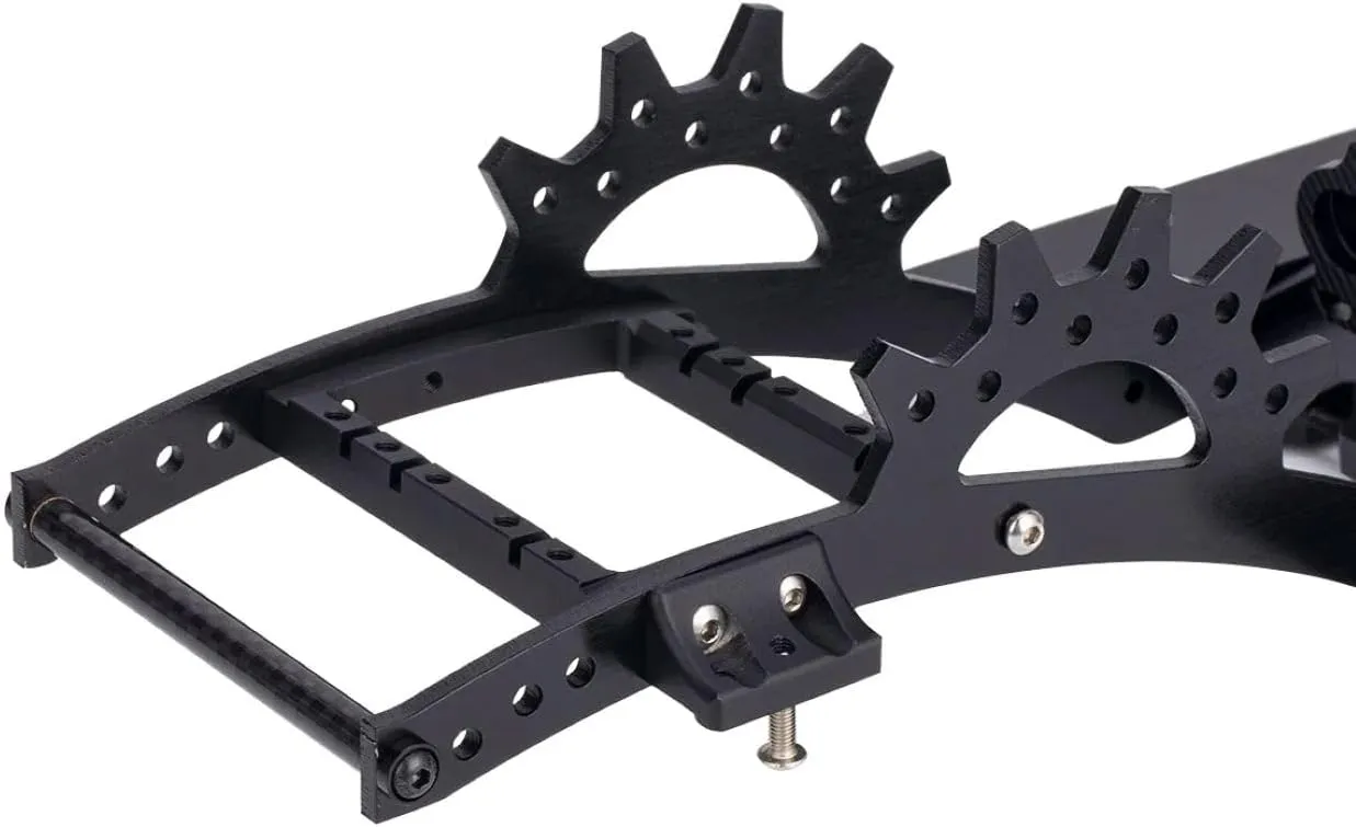 Upgrade (Black) LCG Metal Chassis Kit with stagecoach kennel Double Servo Mount/Gearbox for Rc Crawler Car Axial SCX10 II III TRX4 Capra Comp Builds DIY 