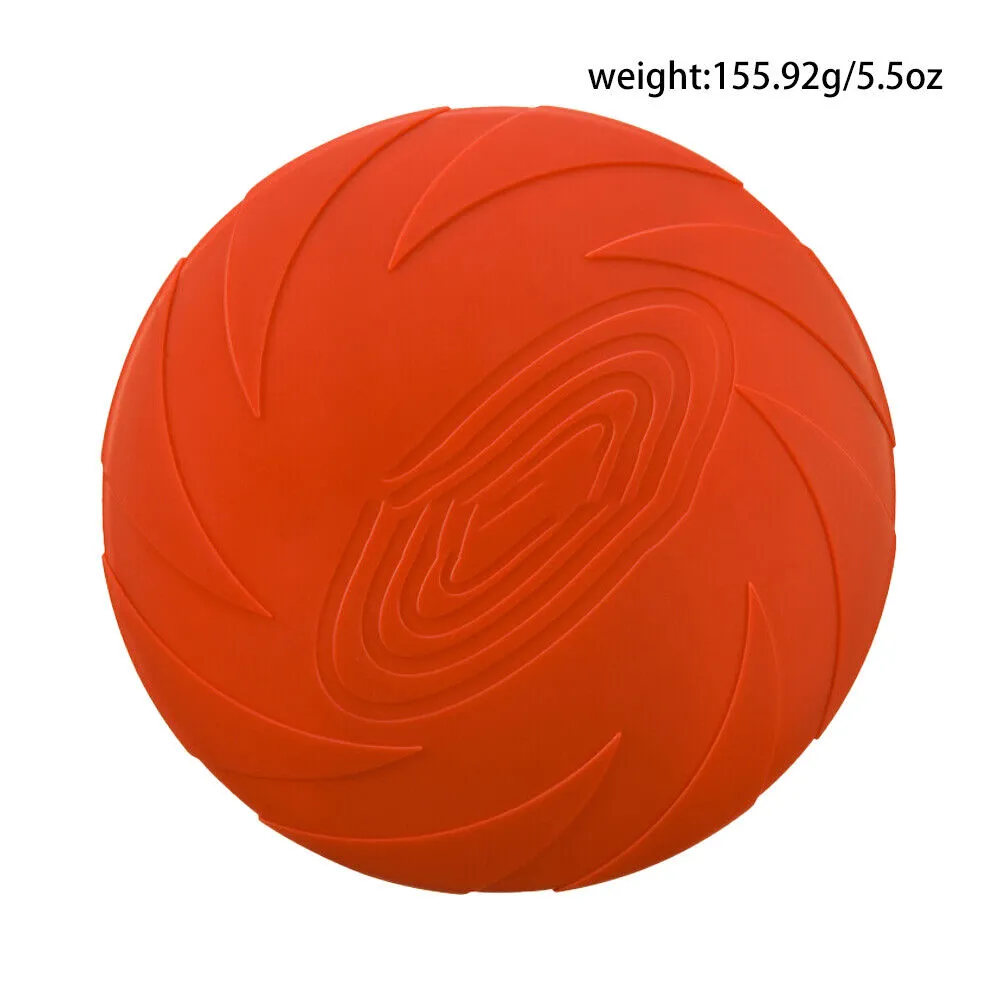 US 2 Pc Dog Toy Flyer Flexible Durable Frisbee Disc LARGE Chew Fetch Toys