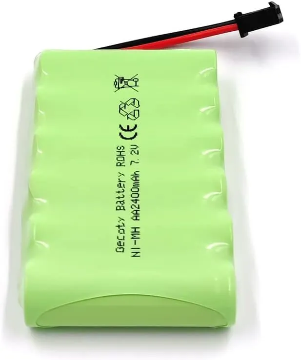 USB Charge Cable, SM 2P Plug for RC Car, Truck, Tank, Boat, Toys 7.2V Ni-MH Battery turnover supremely epidemic Pack, 2400mAh Rechargeable AA Battery with 