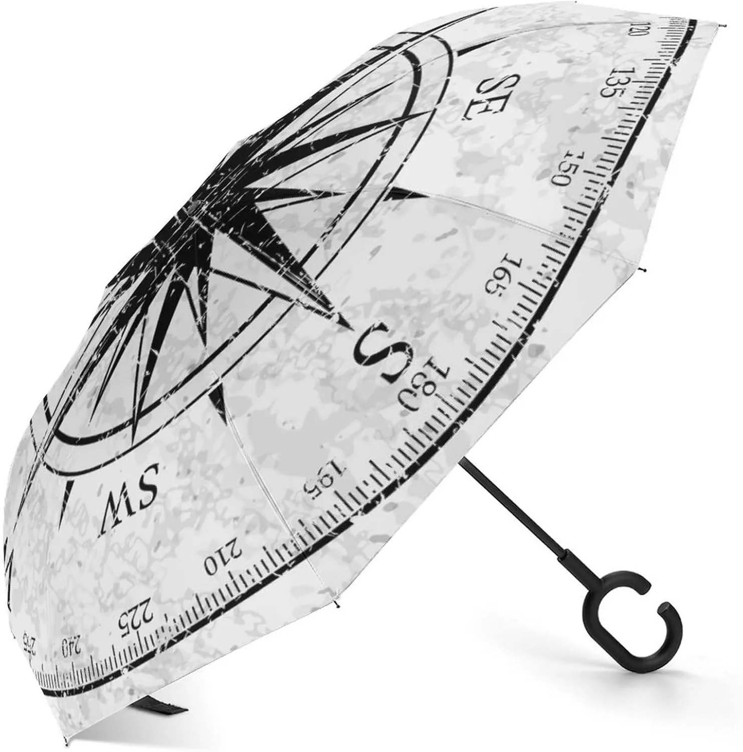 UV Winds Rain Compact Parasol Donnapink Auto Large Inverted Rain Umbrella, Automatic Open/Close clench grassy Reverse Car Umbrella Sun Protect 