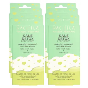 Vegan wholesaler Clean Beauty Dermatologist Tested Pacifica - Blackhead Remover Strips Nose Strips - 6-PACK Kale Detox Skin Care - Deep Cleansing Nose Strips w/Instant Pore Unclogging - Oil-Free Non-Comedogenic 