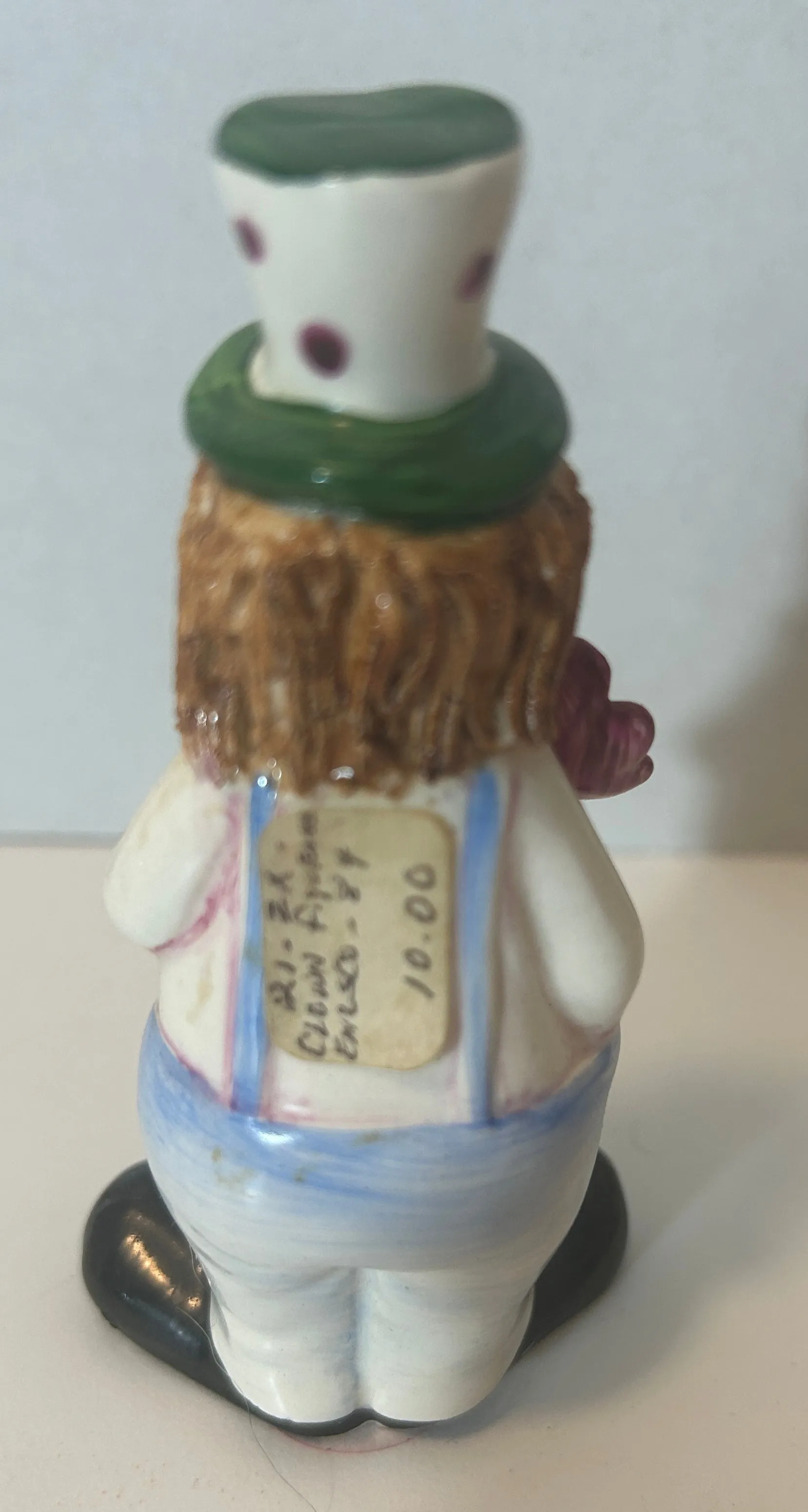 Vintage Clown Collectibles Lot - Mixed Media Figurines, Painting, and Doll