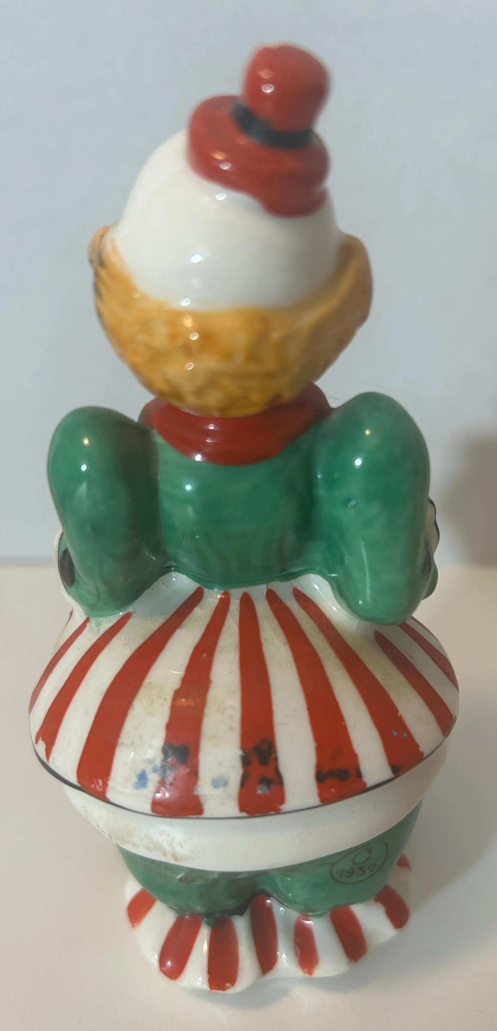 Vintage Clown Collectibles Lot - Mixed Media Figurines, Painting, and Doll
