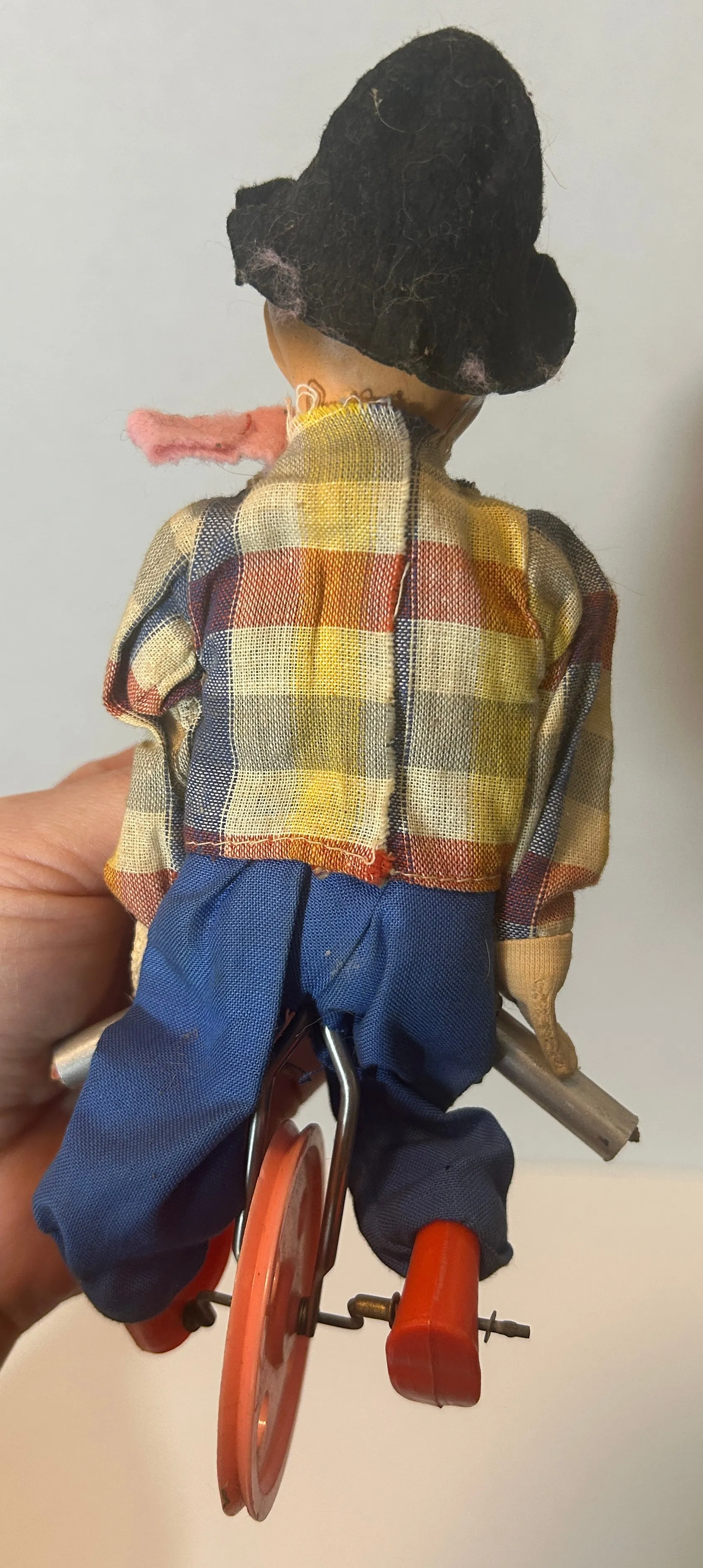 Vintage Clown Collectibles Lot - Mixed Media Figurines, Painting, and Doll