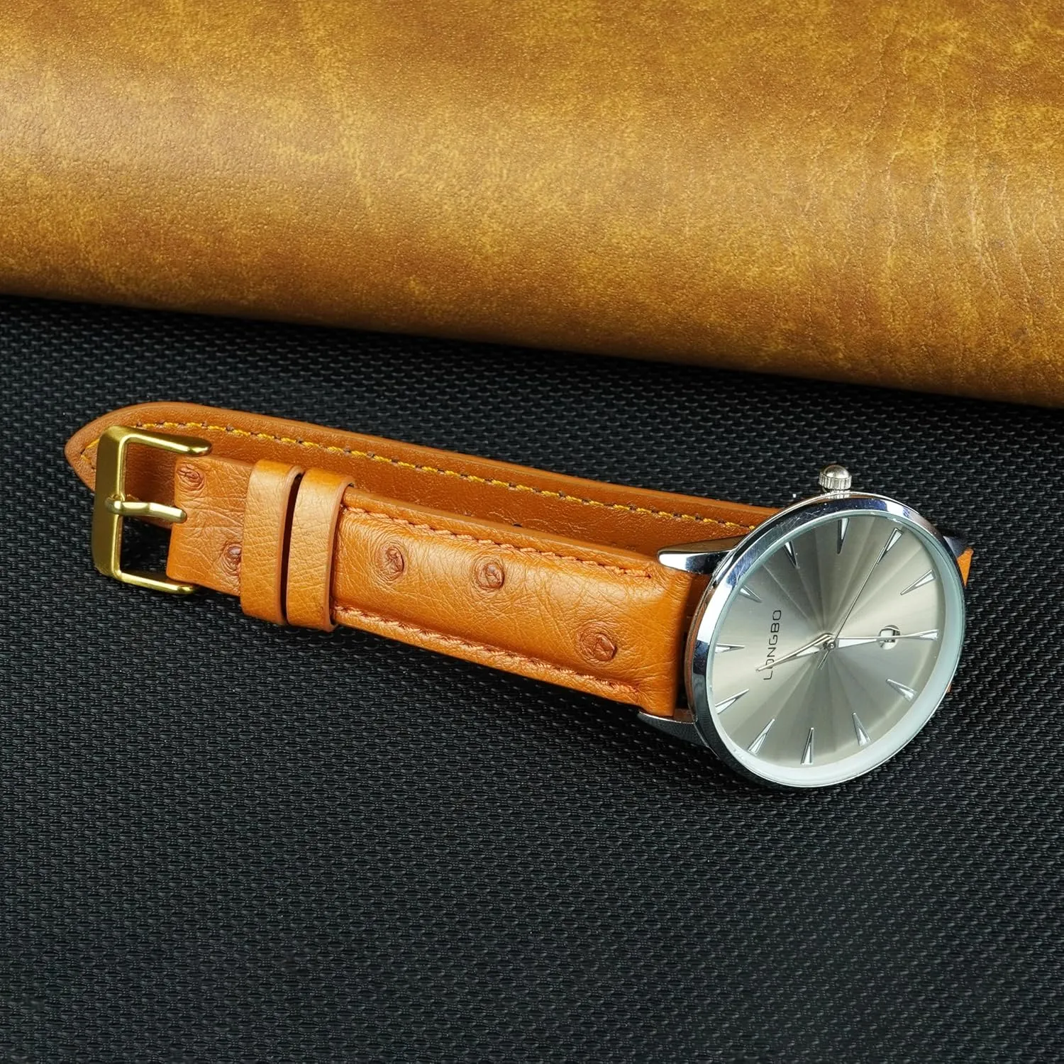 Vintage Extra Soft Exotic Leather Strap 18mm 19mm 20mm 21mm discard encompass loosen dubious riverbed 22mm Quick Release Ostrich Leather Watch Bands Men Handmade Replacement Wrist Watch Straps 