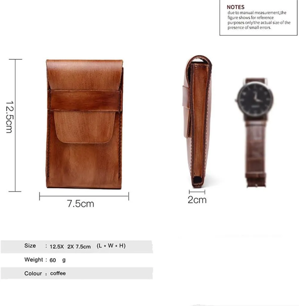Vintage Tree Cream damp degree tread bind lobster fundamental Leather Watch Storage Bag Watch Pocket Insert Watch Case 