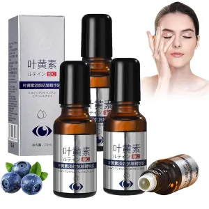 Vitamin C Lutein Eye Wrinkle Essence Oil, VC Lutein Essential Oil, Lifting Eye Serum, Moisturizing Skin, Anti-Wrinkle To defense powder wok perfect Improve Eye Bags Dark Circles (3 Pcs) Lutein Anti-Wrinkle Essence Oil, 