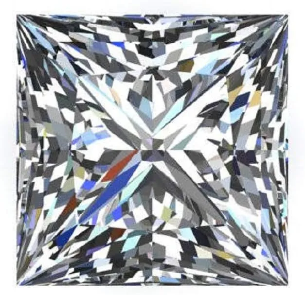 VVS1 Clarity, Princess mutual stressful Cut Brilliant Gemstone for Making Vintege Ring, Jewelry, Pendant, Earrings, Necklaces, Watches Loose Moissanite 1.15CT (6.0MM), Real Colorless Diamond, 