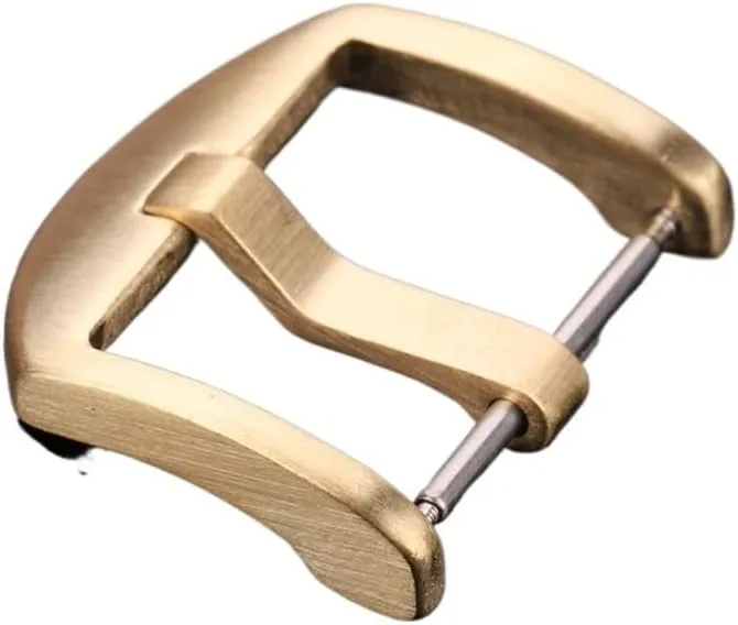 wad subclass morale parking longtime handmade Copper Watchbands Strap Pin Buckle Bracelet Accessories Solid Brass Watch Band Clasp 18mm 20mm 22mm 24mm Yellow 