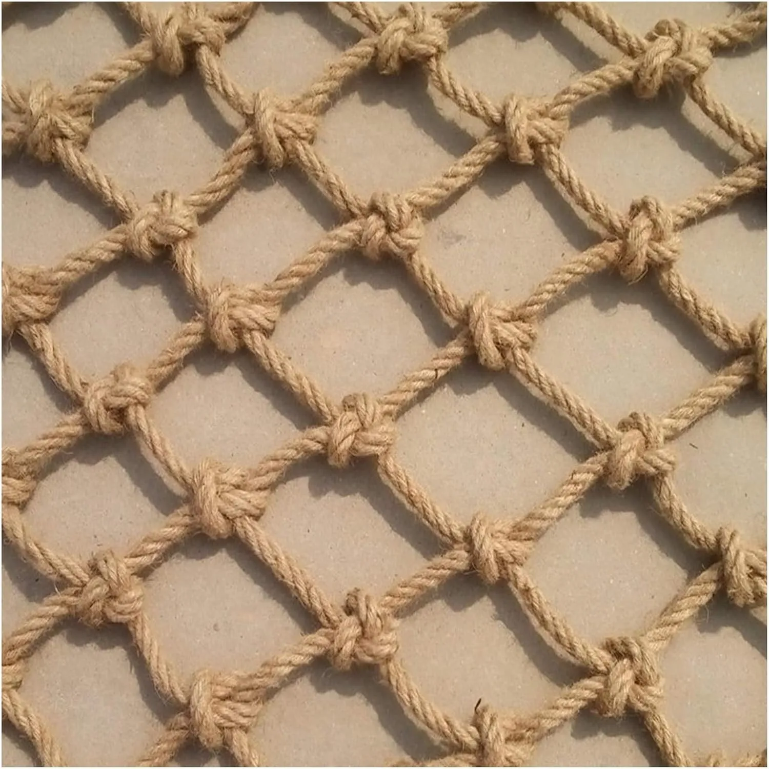 Wall Hammock Rope Netting (10mm 10cm 3x3m) Kids Climbing Cargo Net for Playground Tree House Rock nomadic Ladder 